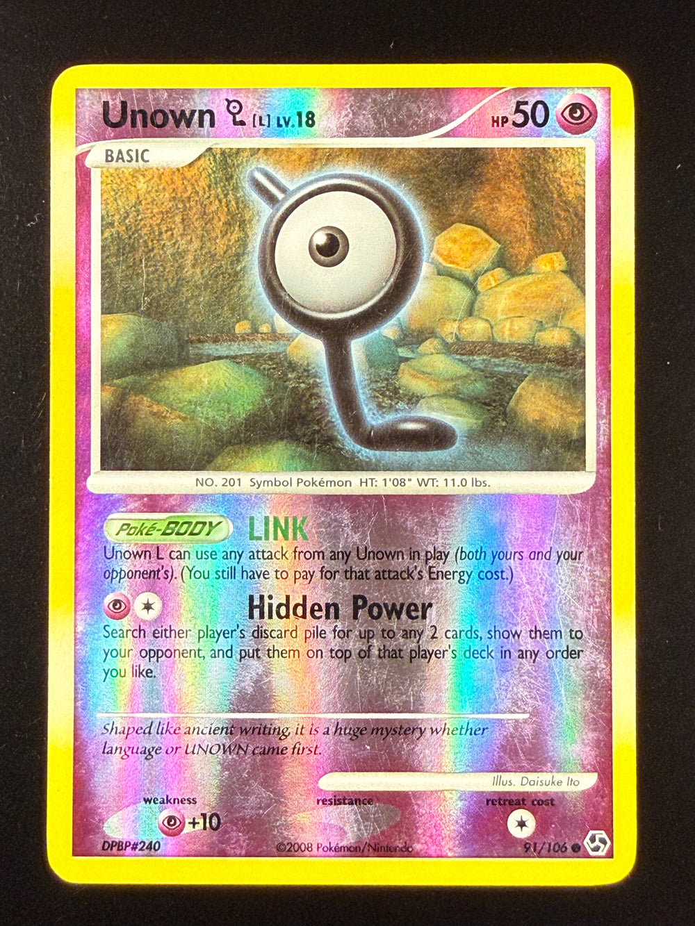 Unown lv.18 reverse