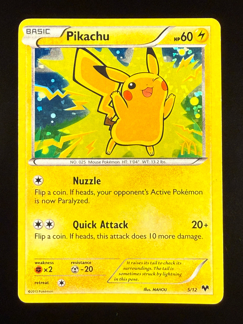 Pikachu holo McDonalds